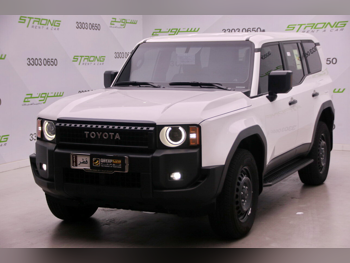 تويوتا  برادو  2025  اوتوماتيك  23,000 كم  4 سلندر  دفع رباعي  اس يو في  أبيض  تحت الضمان