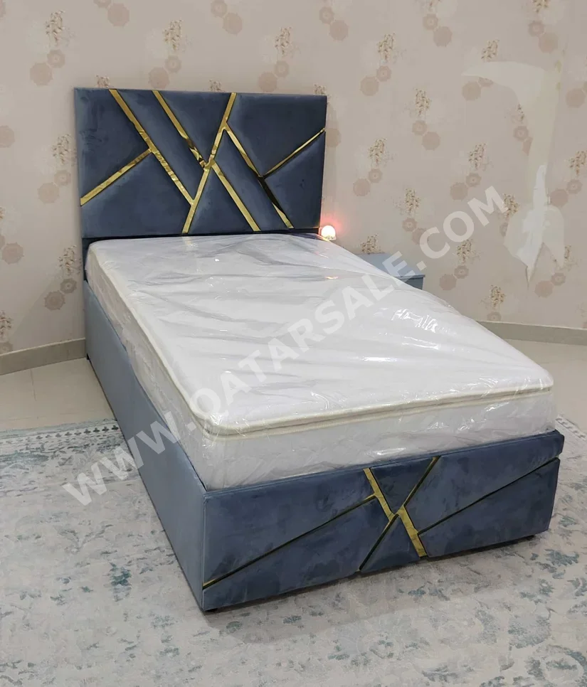 Beds - Single - Gray - Mattress Included