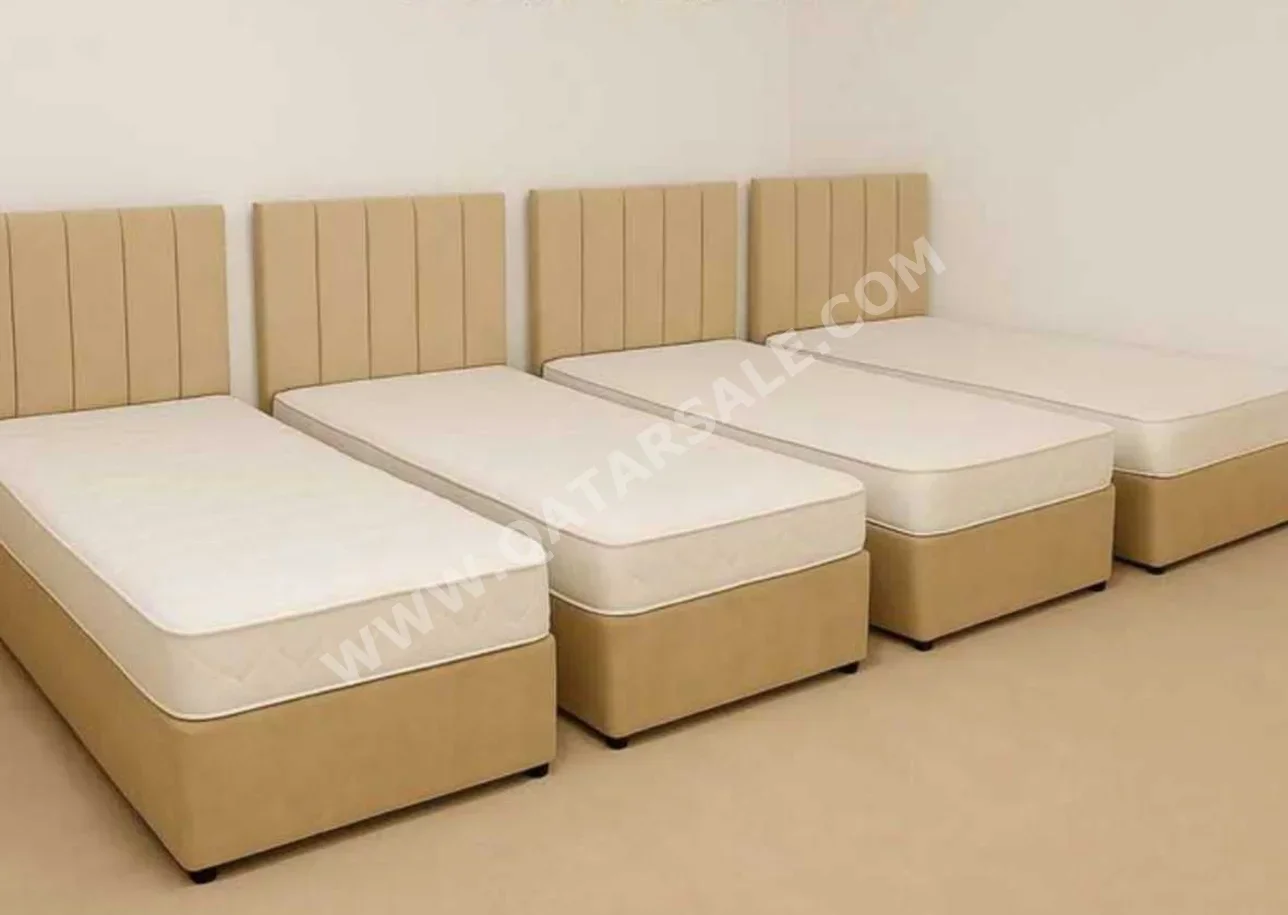 Beds - Single  - Yellow  - Mattress Included