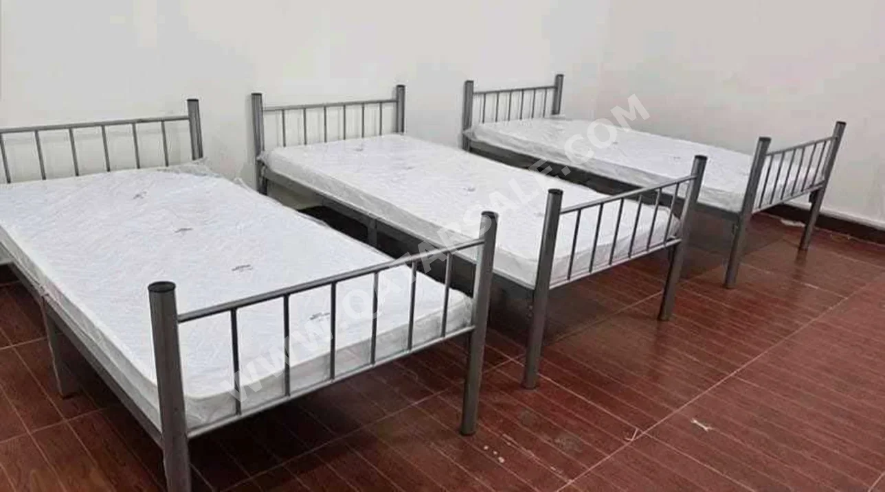 Beds - Single - Gray - Mattress Included