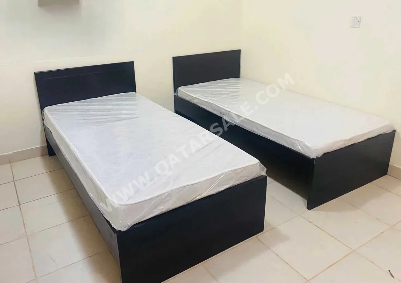 Beds - Single - Brown - Mattress Included