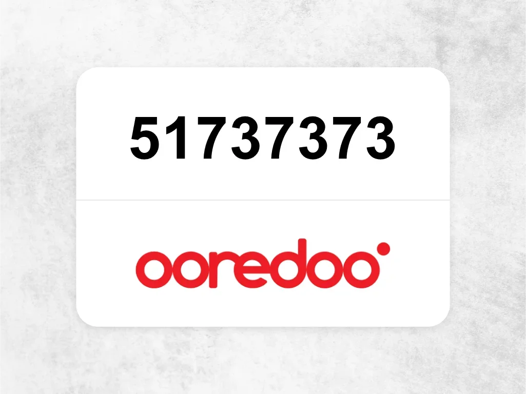 Ooredoo Mobile Phone  51737373
