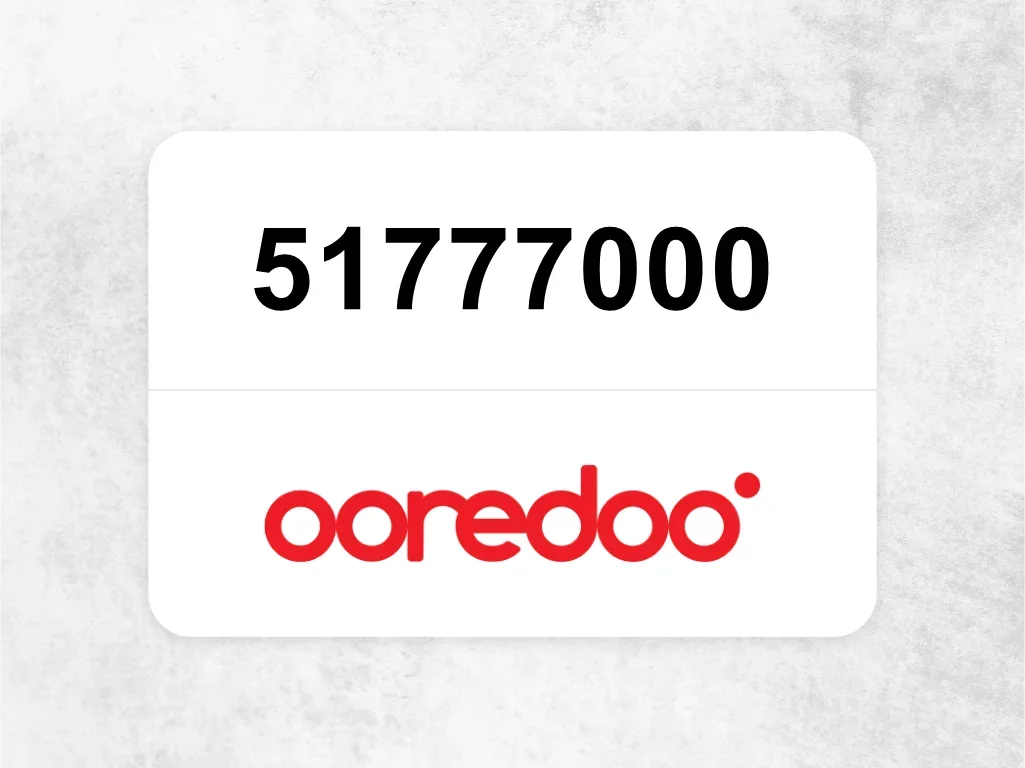 Ooredoo Mobile Phone  51777000