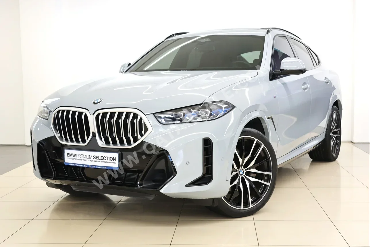 BMW  X-Series  X6 40i  2024  Automatic  28,350 Km  6 Cylinder  All Wheel Drive (AWD)  SUV  Gray  With Warranty