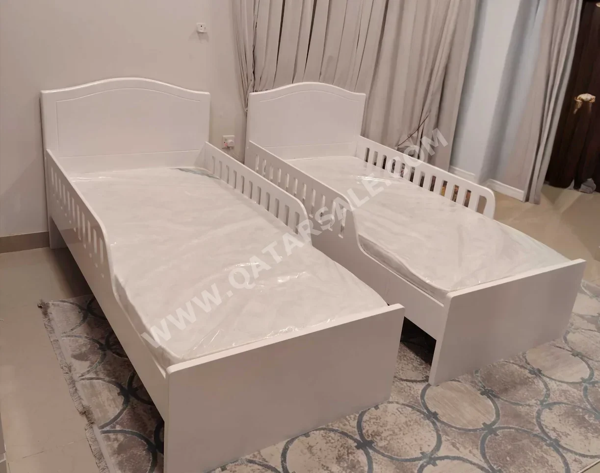 Beds - Single - White - Mattress Included