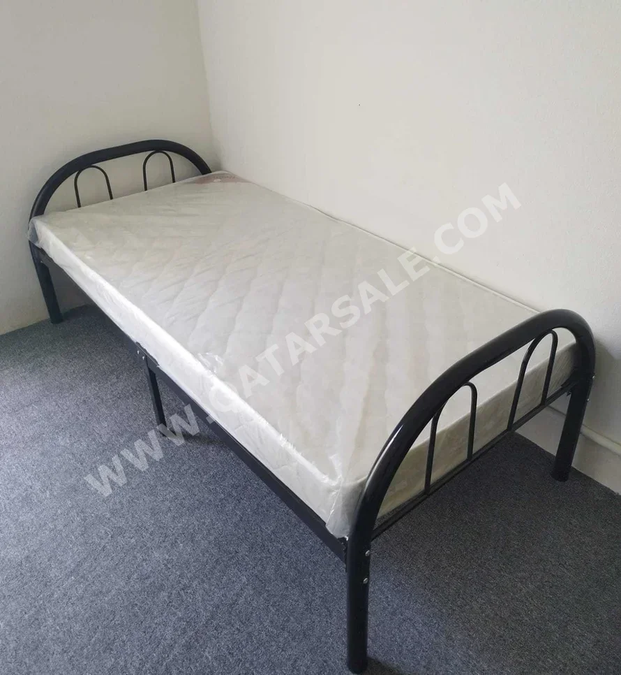 Beds - Single  - Black  - Mattress Included