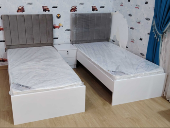 Beds - Single  - Yellow  - Mattress Included
