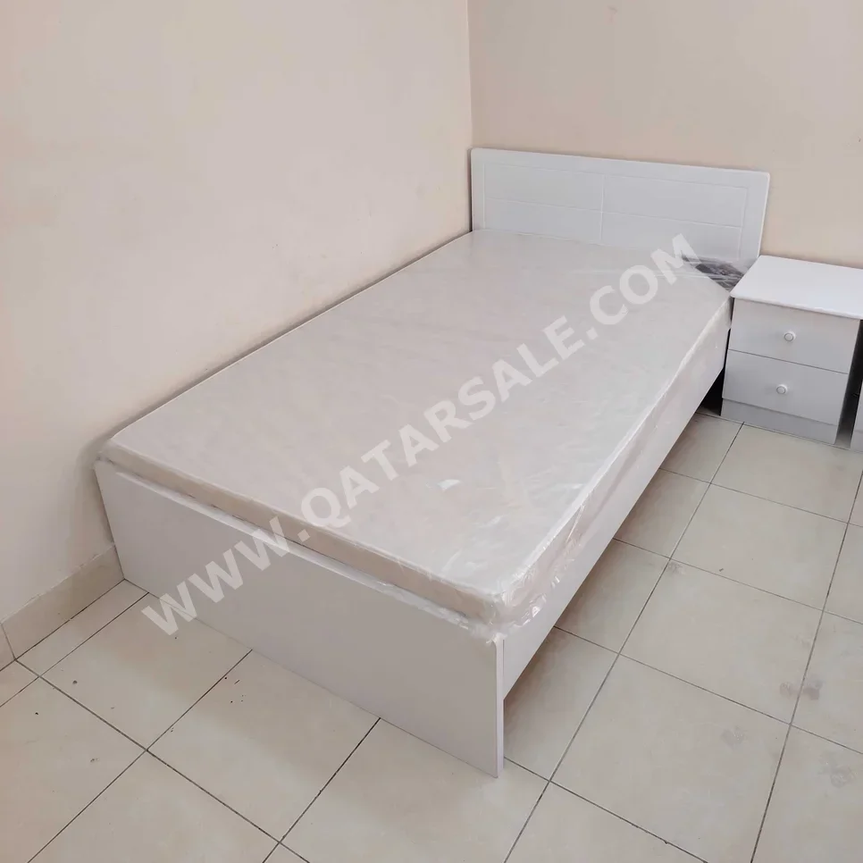 Beds - Single  - White  - Mattress Included