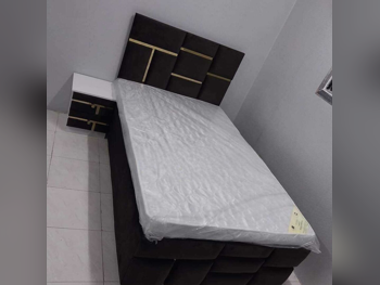 Beds - Single - Green - Mattress Included - With Bedside Table