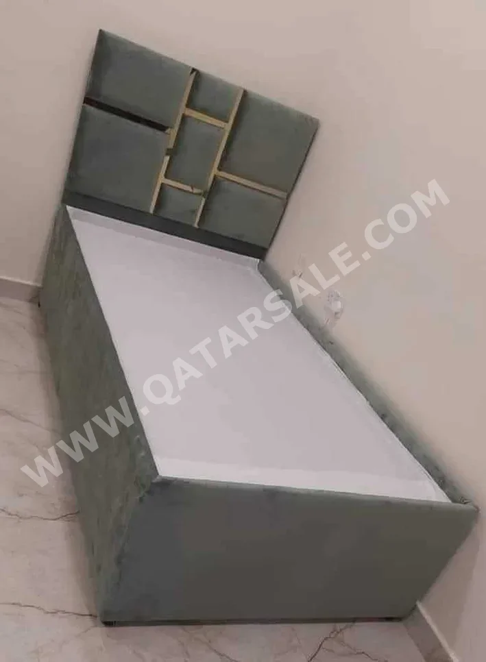 Beds - Single  - Gray  - Mattress Included