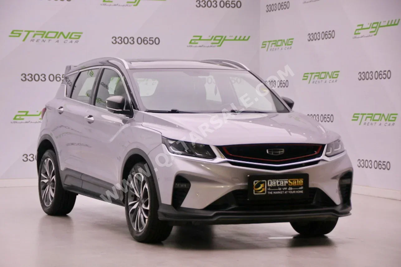 Geely  Coolray  2022  Automatic  79,200 Km  4 Cylinder  Front Wheel Drive (FWD)  SUV  Silver  With Warranty