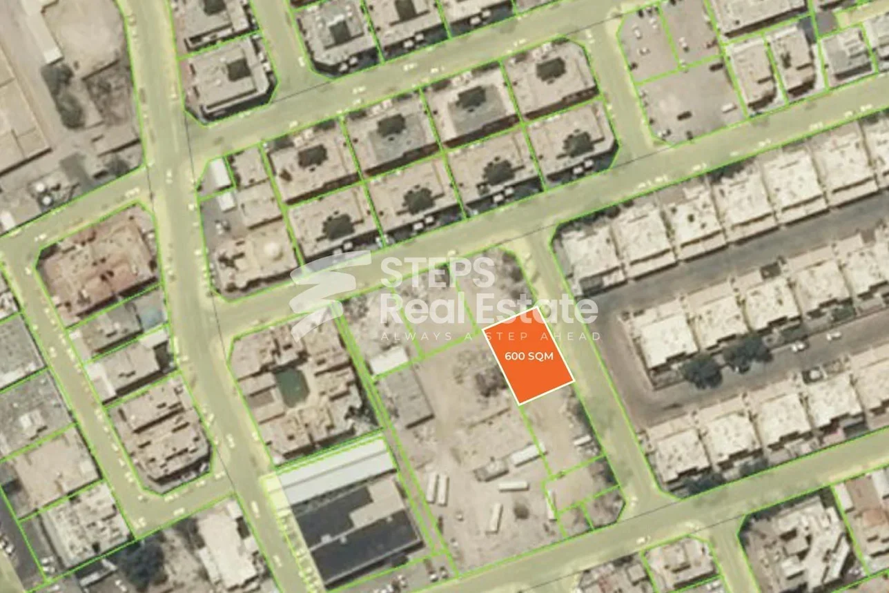 Lands For Sale in Doha  - Old Airport  -Area Size 600 Square Meter