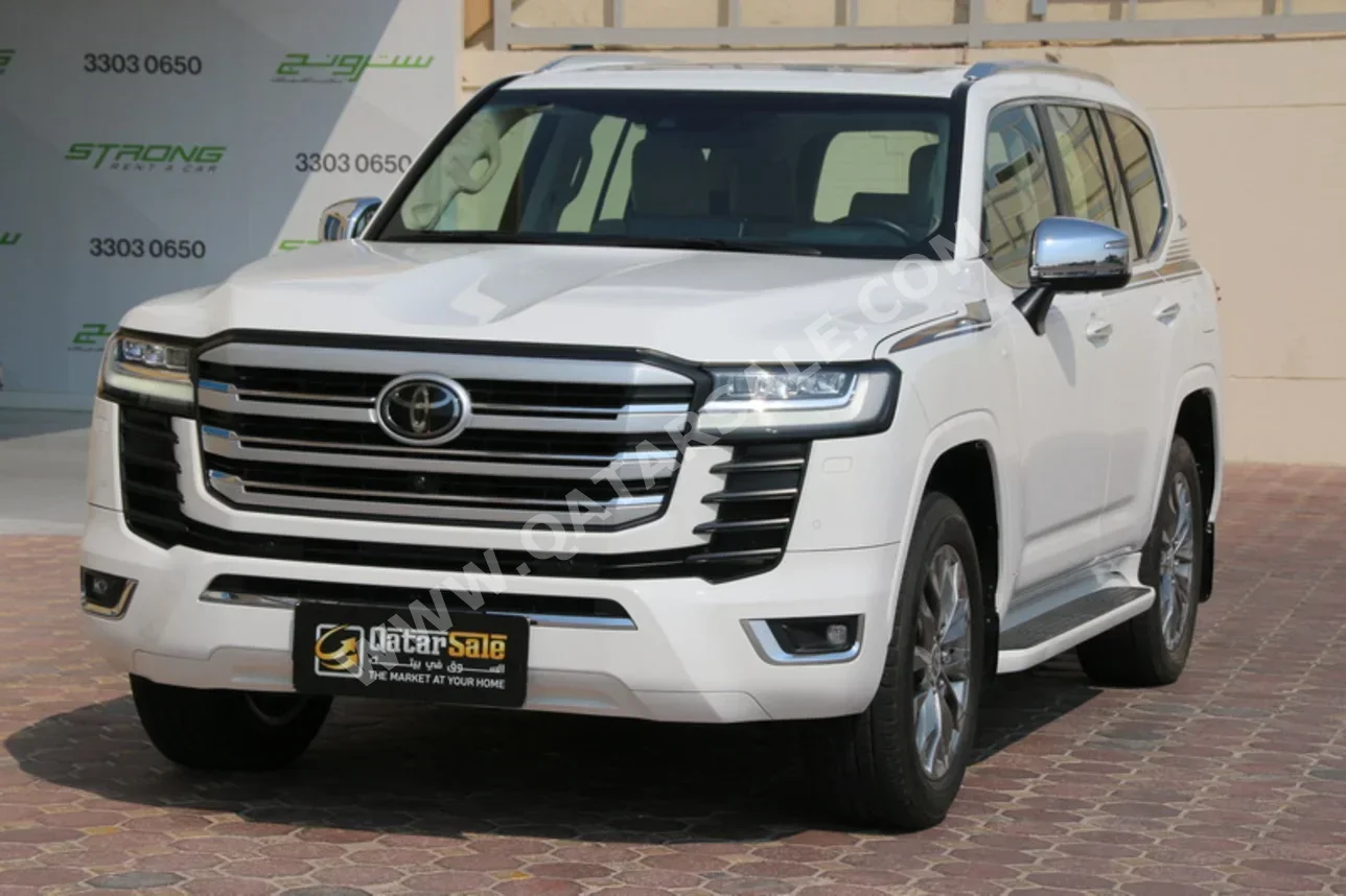 تويوتا لاند كروزر في اكس ار توين توربو 2022 اوتوماتيك 46,000 كم 6 سلندر دفع رباعي اس يو في أبيض لؤلؤي