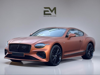 بنتلي كونتيننتل جي تي 2026 اوتوماتيك 25 كم 8 سلندر دفع كلي مستمر كوبيه \ سبورت برتقالي