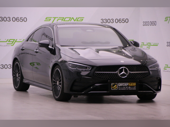 مرسيدس - بنز سي ال ايه 200 2025 اوتوماتيك 7,600 كم 4 سلندر دفع خلفي سيدان أسود تحت الضمان