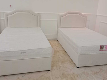 الأسّرة - فردي  - البرتقالي  - متضمنة المرتبة