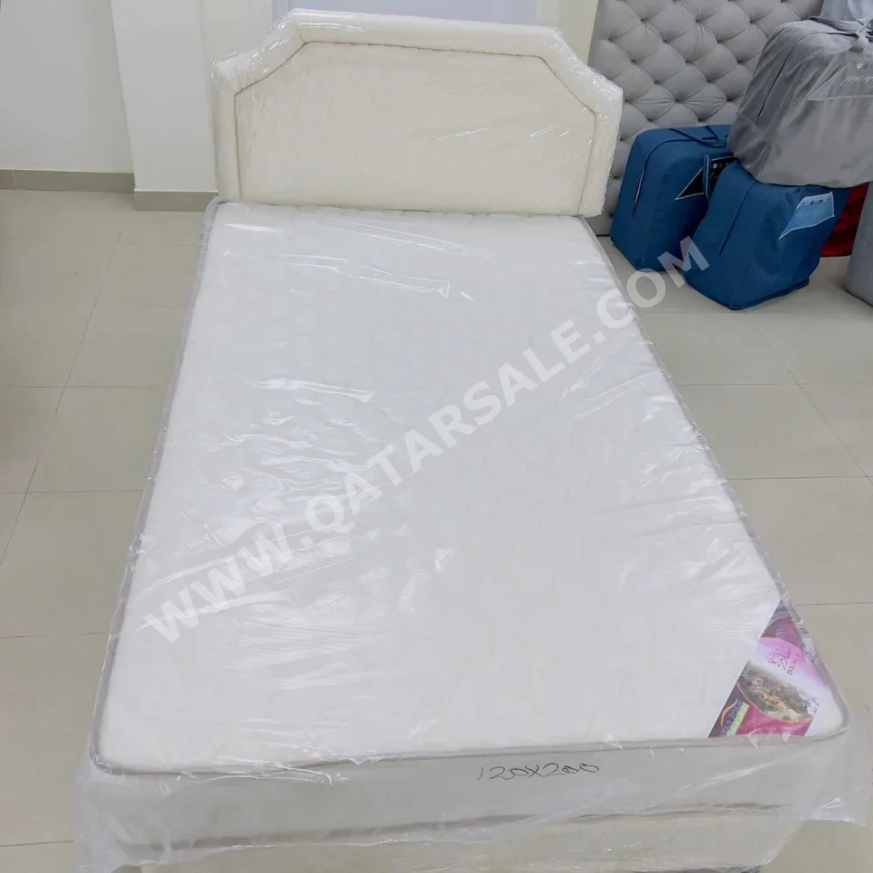 Beds - Single - Brown - Mattress Included
