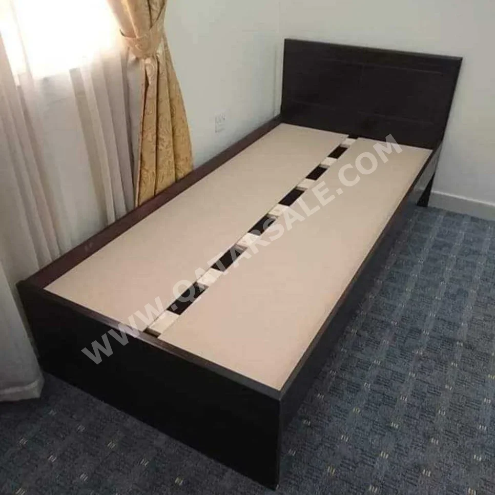 Beds - Single  - Brown  - Mattress Included