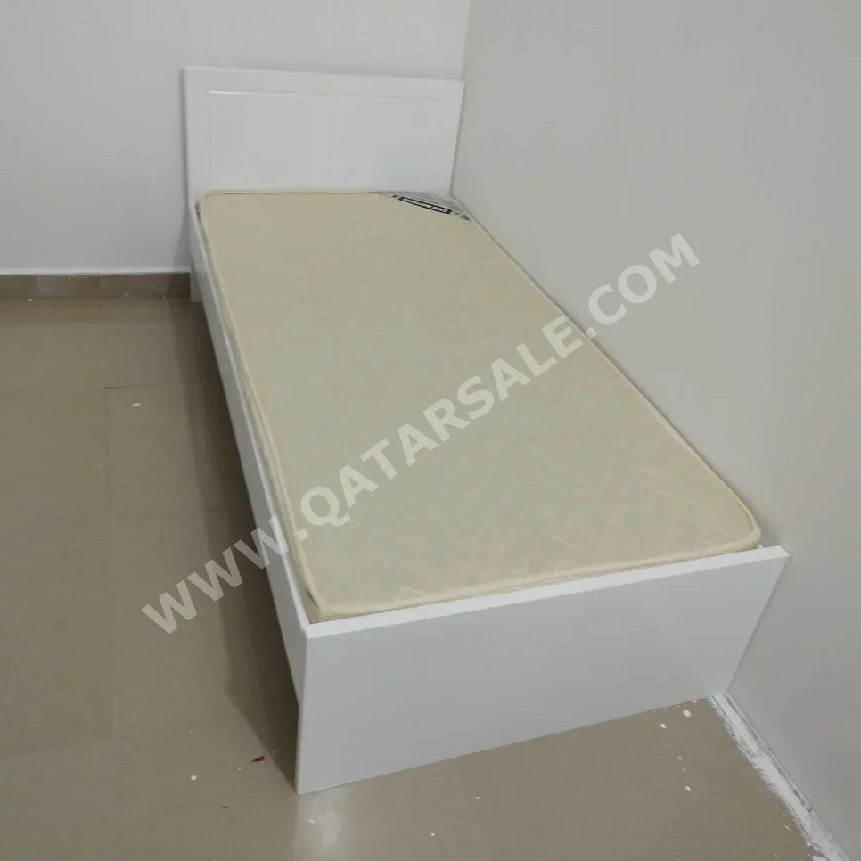 Beds - Single  - White  - Mattress Included