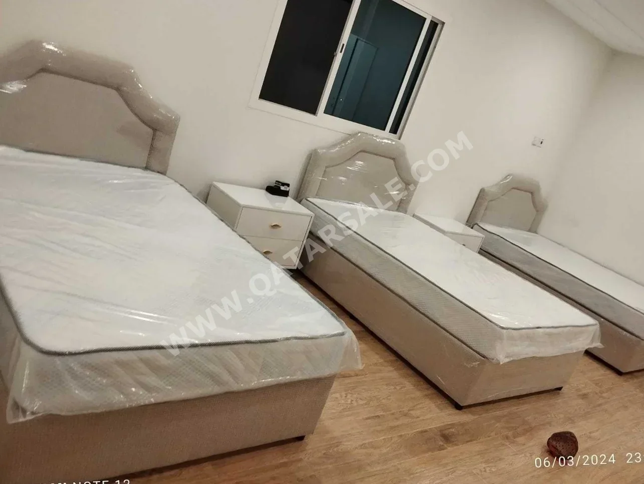 Beds - Single  - Brown  - Mattress Included