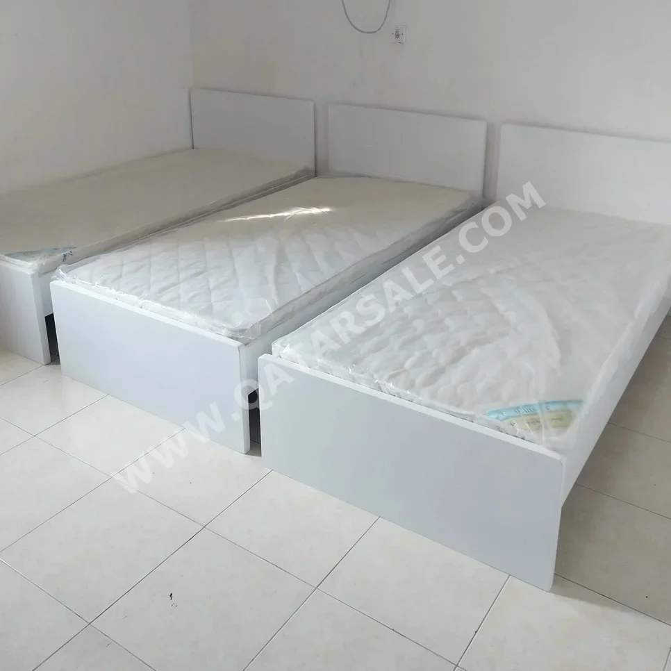 Beds - Single  - White  - Mattress Included