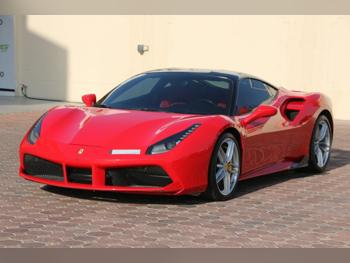 فيراري  488  جي تي بي  2016  اوتوماتيك  32,000 كم  8 سلندر  دفع خلفي  كوبيه \ سبورت  أحمر  تحت الضمان