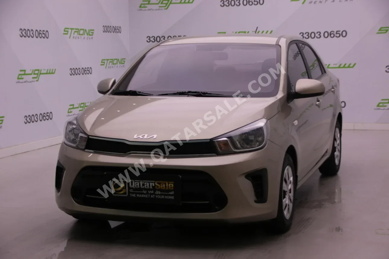 Kia  Pegas  2023  Automatic  64,000 Km  4 Cylinder  Front Wheel Drive (FWD)  Sedan  Gold