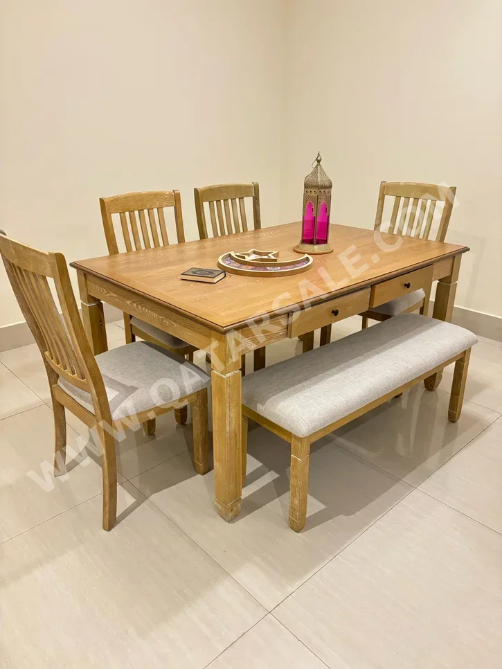 Dining Table with Chairs  - Brown