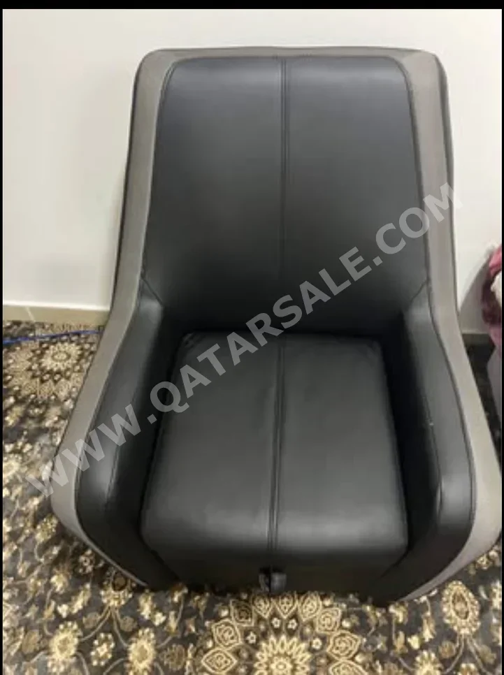 Sofas, Couches & Chairs Armchair  - Leather Match  - Black