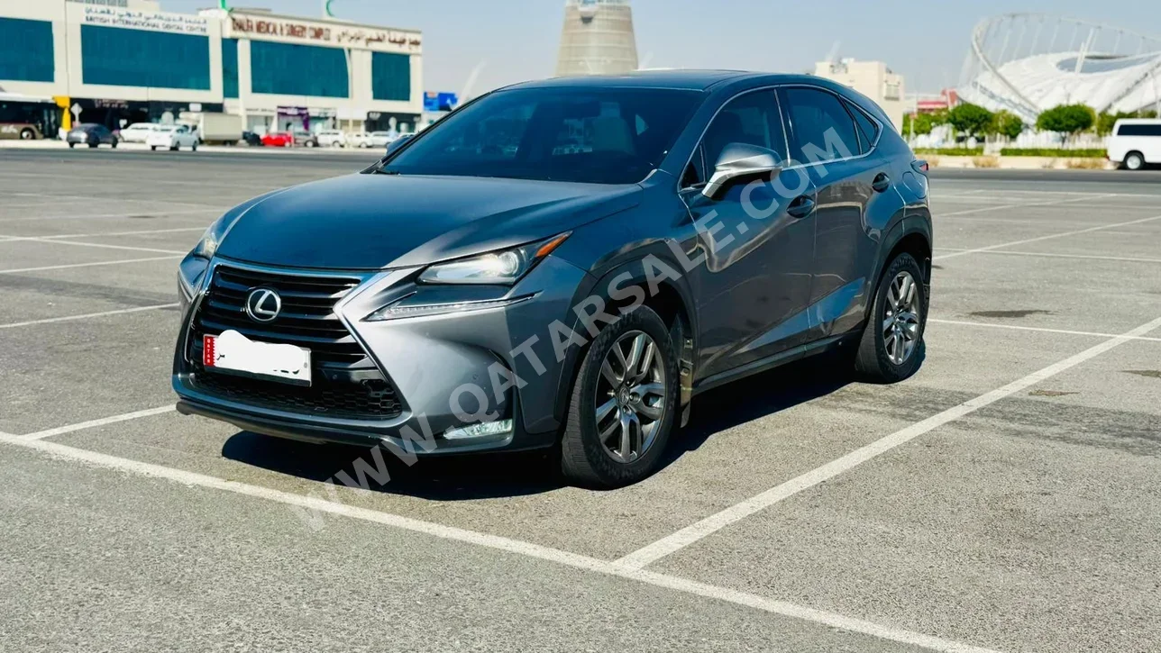 Lexus  NX  200 T  2015  Automatic  188,000 Km  4 Cylinder  Four Wheel Drive (4WD)  SUV  Gray
