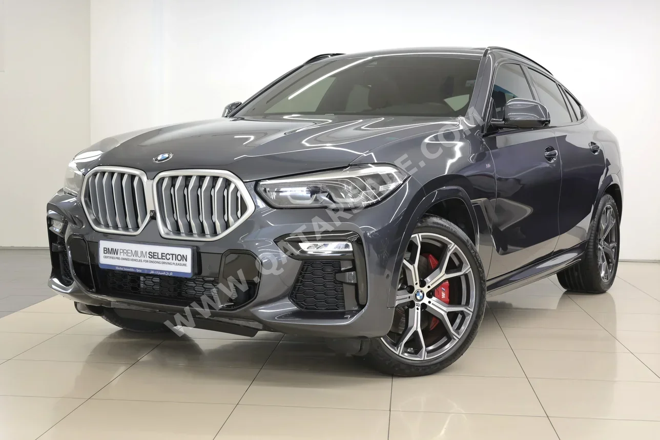 BMW X-Series X6 40i 2021 Automatic 81,600 Km 6 Cylinder All Wheel Drive (AWD) SUV Gray With Warranty