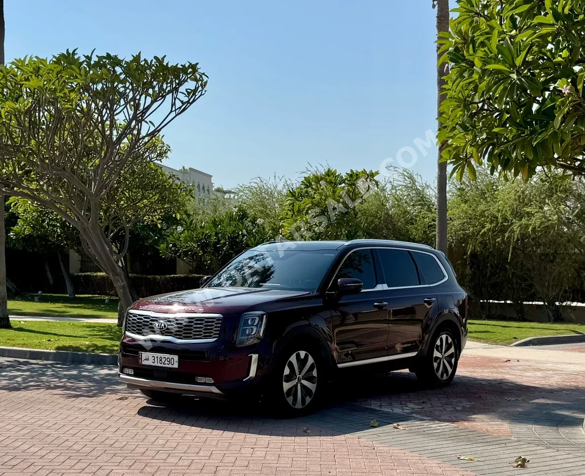 كيا تيليرويد جي تي لاين 2020 اوتوماتيك 147,000 كم 6 سلندر دفع كلي مستمر اس يو في أحمر