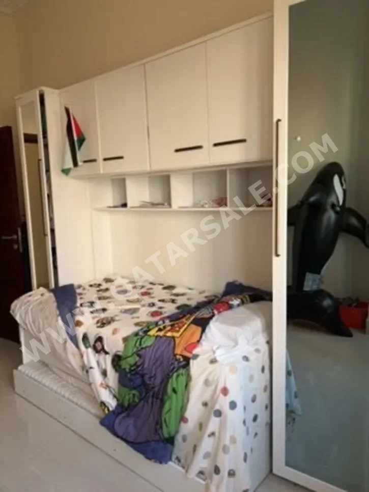 أسّرة الأطفال - سرير بطابقين - حول الامارات - أبيض