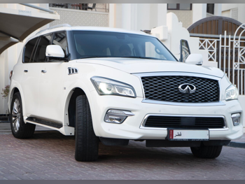 انفنيتي كيو اكس 80 2016 اوتوماتيك 153,000 كم 8 سلندر دفع رباعي اس يو في أبيض