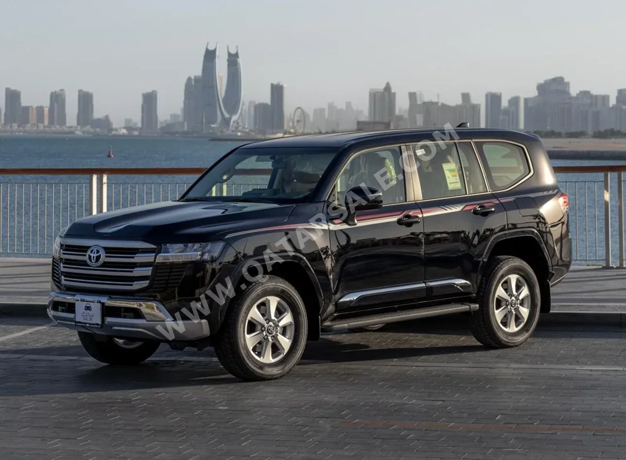 تويوتا  لاند كروزر جي اكس ار  6 سلندر  إس يو في 4 في 4  أسود  2025