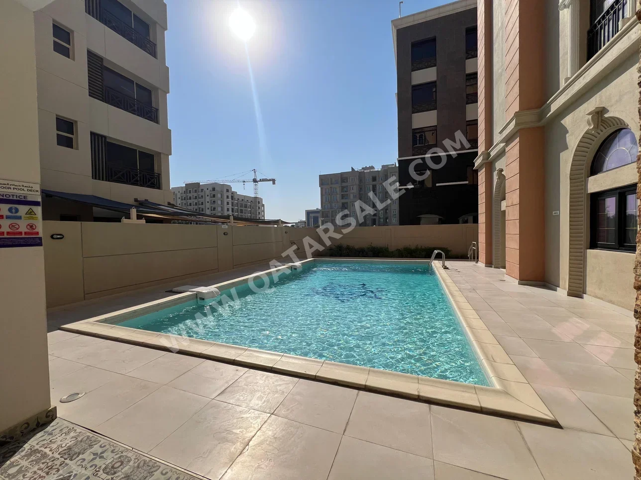 1 غرف نوم  شقة  للايجار  في لوسيل  مفروشة بالكامل