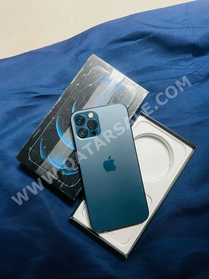 هواتف نقالة ابل - ايفون 12 - برو - أزرق - 128 جيجابايت