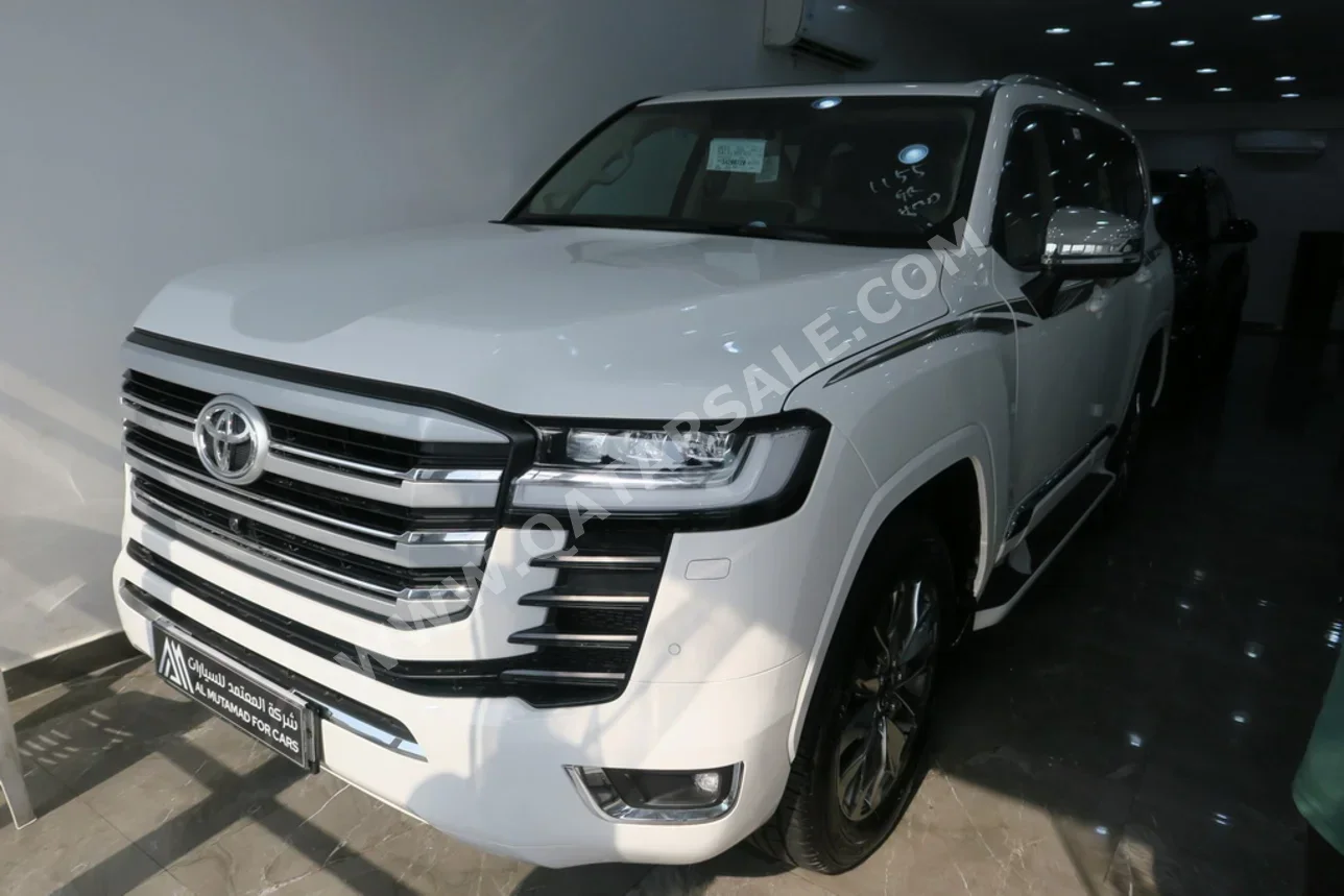 تويوتا لاند كروزر في اكس توين توربو 2025 اوتوماتيك 0 كم 6 سلندر دفع رباعي اس يو في أبيض تحت الضمان