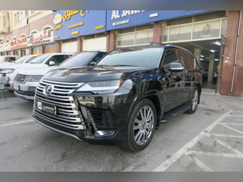 لكزس ال اكس 600 في اي بي 2024 اوتوماتيك 22,000 كم 6 سلندر دفع رباعي اس يو في أسود تحت الضمان