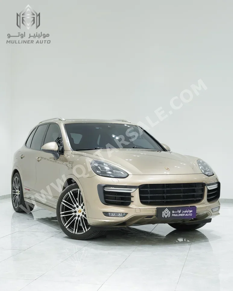Porsche Cayenne GTS 2016 Automatic 66,000 Km 6 Cylinder Four Wheel Drive (4WD) SUV Gold