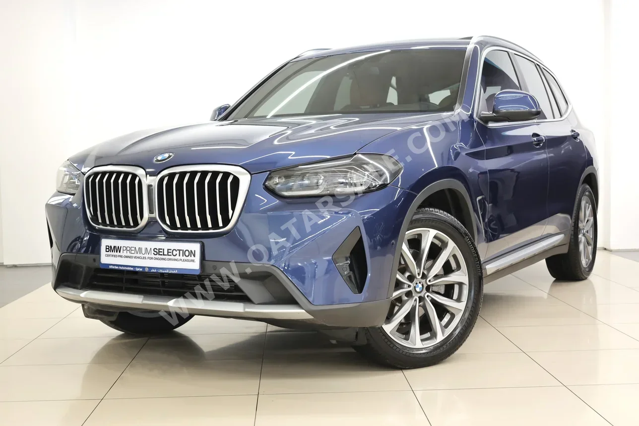 BMW X-Series X3 2022 Automatic 27,000 Km 4 Cylinder Four Wheel Drive (4WD) SUV Blue With Warranty