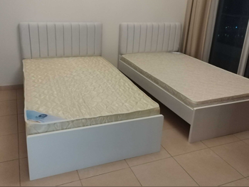 الأسّرة - فردي - أبيض - متضمنة المرتبة