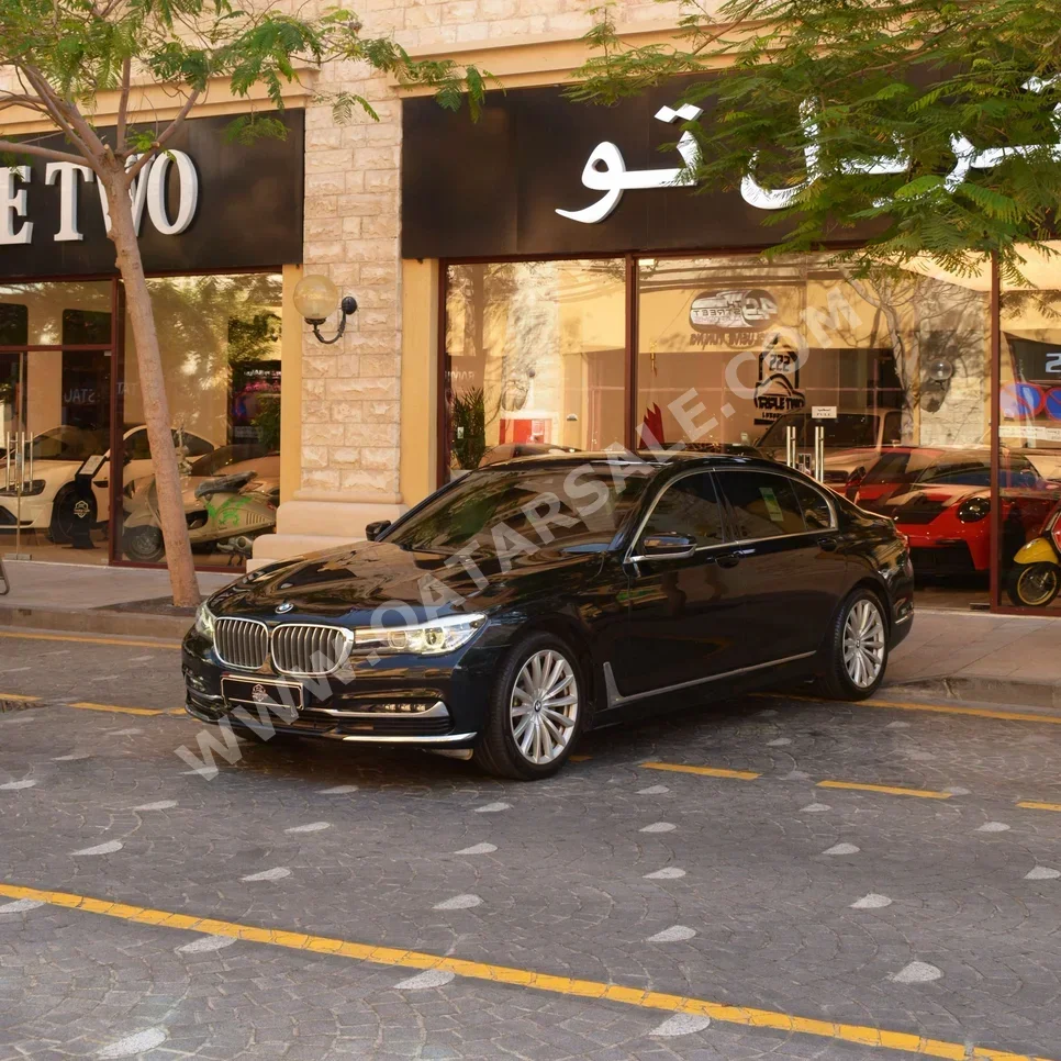 BMW 7-Series 730 Li 2017 Automatic 72,000 Km 4 Cylinder Rear Wheel Drive (RWD) Sedan Black
