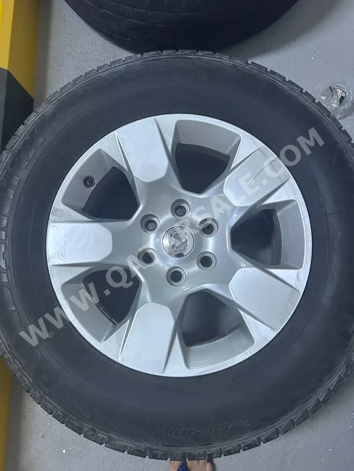 رنقات العجلات دودج \ 18 بوصة كروم ram 2021 4