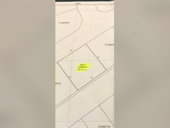 اراضي للبيع في الدوحة - الدحيل -المساحة 841 متر مربع