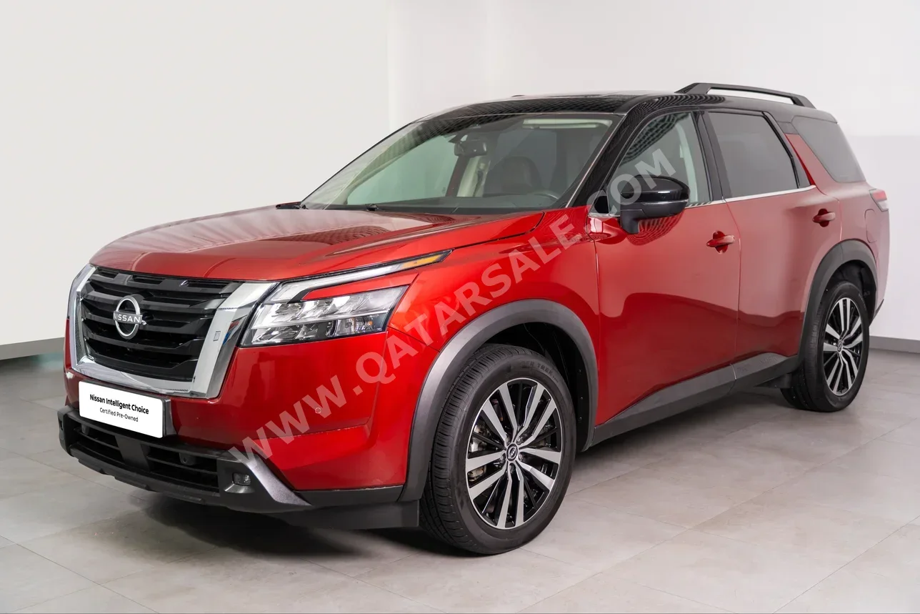 Nissan Pathfinder SV 2023 Automatic 23,974 Km 6 Cylinder Four Wheel Drive (4WD) SUV Red With Warranty