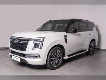 Nissan  Patrol  LE Platinum  2025  Automatic  29,200 Km  6 Cylinder  Four Wheel Drive (4WD)  SUV  White  With Warranty