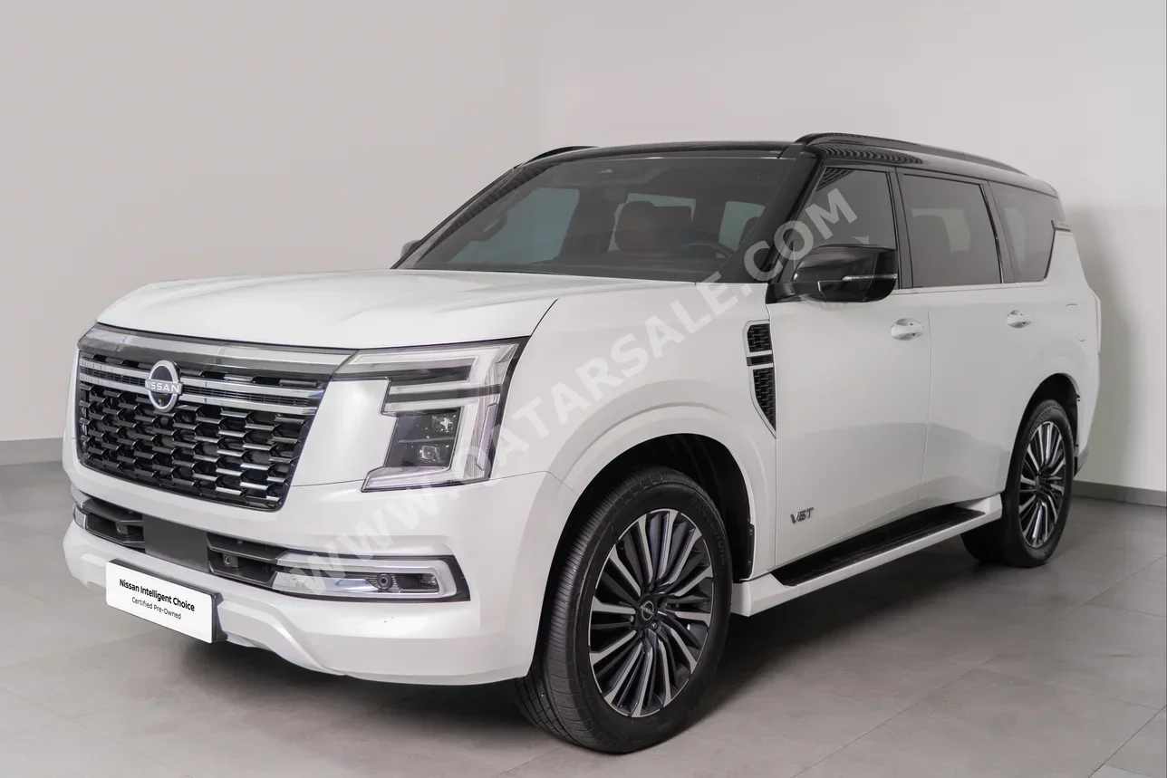 Nissan Patrol LE Platinum 2025 Automatic 17,000 Km 6 Cylinder Four Wheel Drive (4WD) SUV White With Warranty