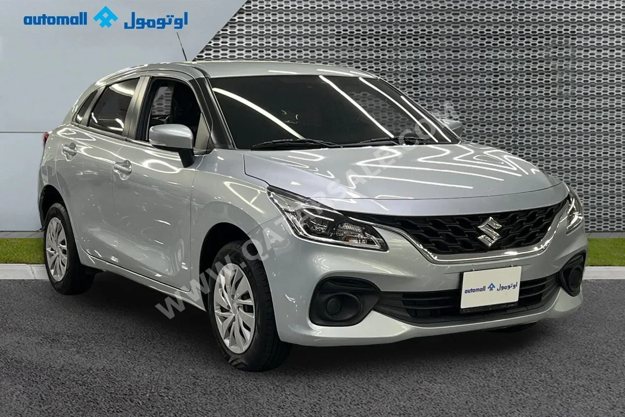 سوزوكي بالينو 2024 اوتوماتيك 16,784 كم 4 سلندر سحب امامي هاتشباك فضي تحت الضمان