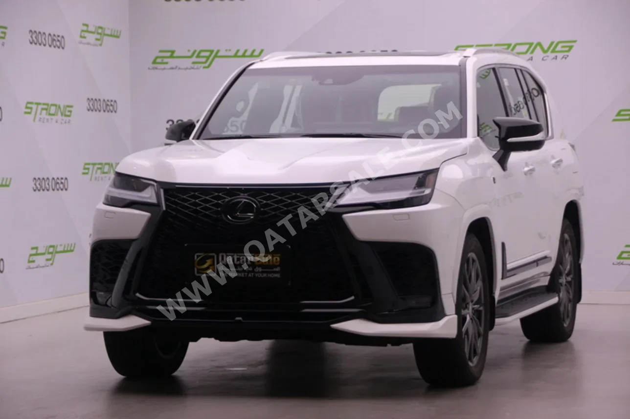 لكزس ال اكس 600 اف سبورت 2024 اوتوماتيك 37,000 كم 6 سلندر دفع رباعي اس يو في أبيض تحت الضمان